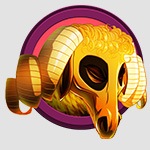 Jason's Quest Scatter Icon, golden Ram head, golden fleece icon