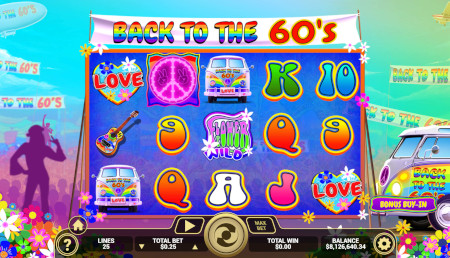 Back to the 60's slot screenshot