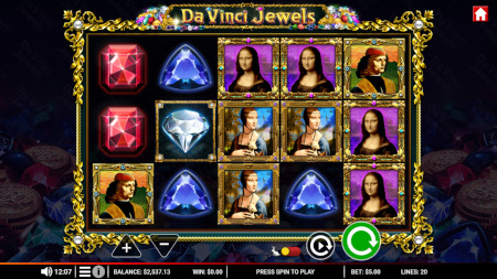 Da Vinci Jewels Slot Screenshot