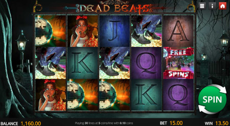 Dead Beats Slot Screenshot