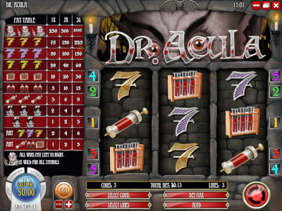 Dr.Acula Slot Screenshot