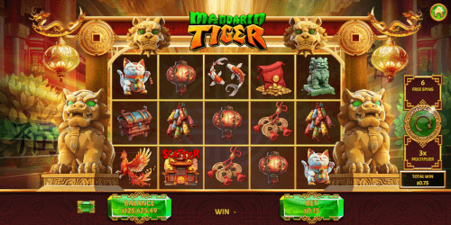 in-game screenshot of the slot Mandarin Tiger