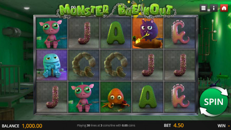 Monster breakout Slot Screenshot