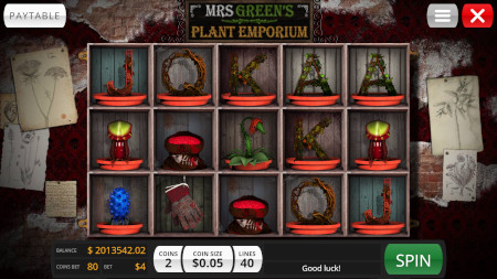 Mrs. Green's Plant Emporium slot screenshot