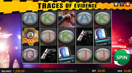 Trace of Evidence Screenshot